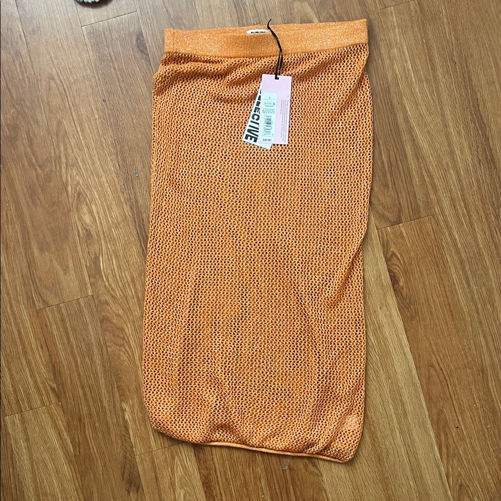 Target Future Collective Orange Mesh Skirt